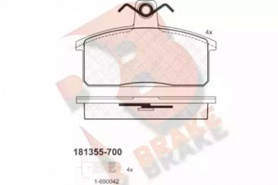 R BRAKE rb1355700 -  Комплект тормозных колодок, дисковый тормоз